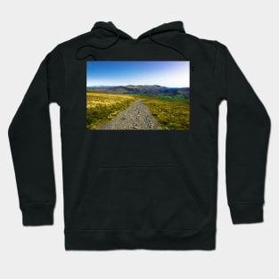 Lake District vibrant view from Mountain Skiddaw on a sunny day Hoodie